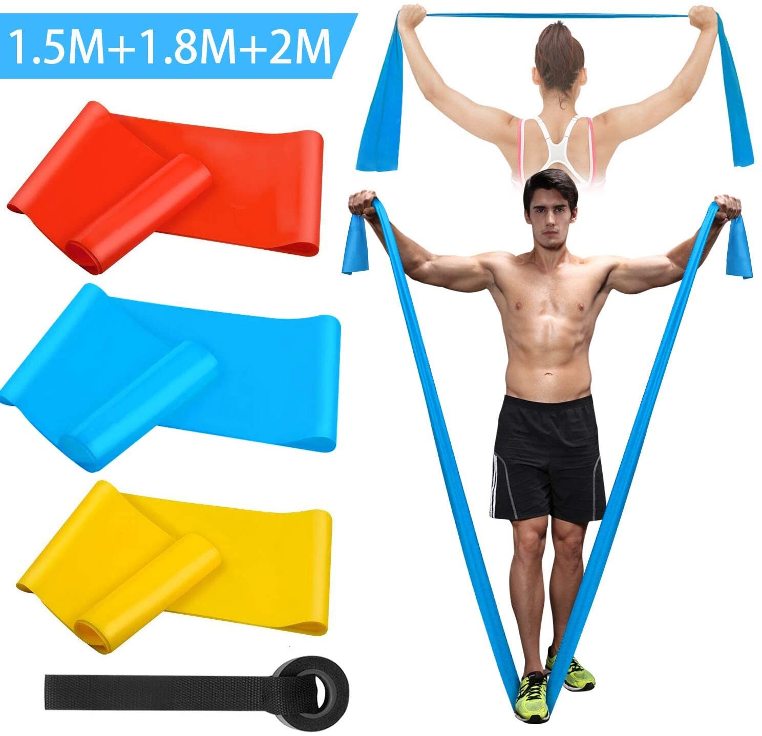 Sports Equipment For Schools - Fasce elastiche per fitness 3 pezzi