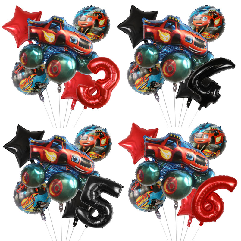 Sports Equipment For Schools - 1 set Blaze Monster Foil Ballons