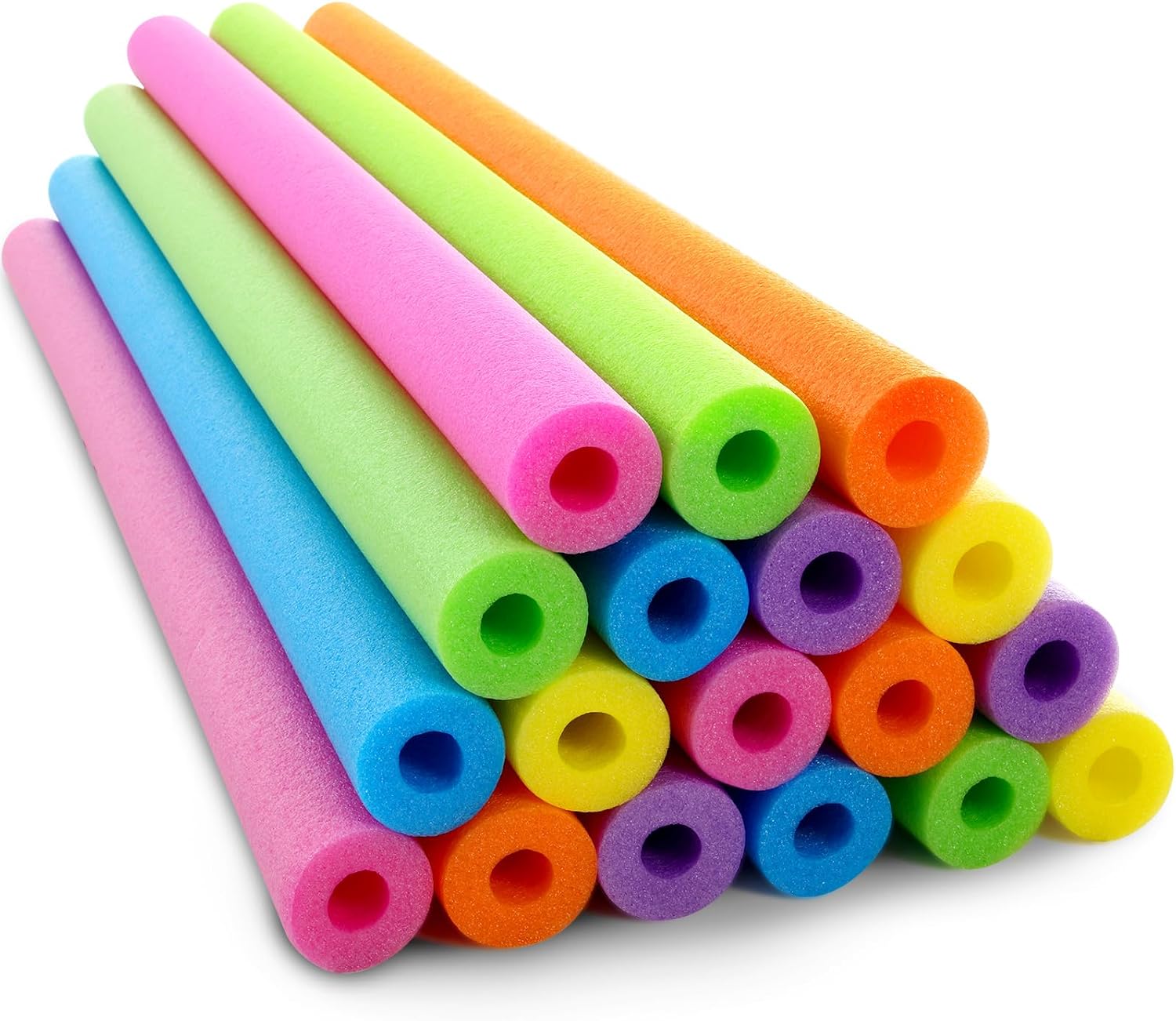 Foam Pool Noodle - Confezione da 18 galleggianti per piscina,