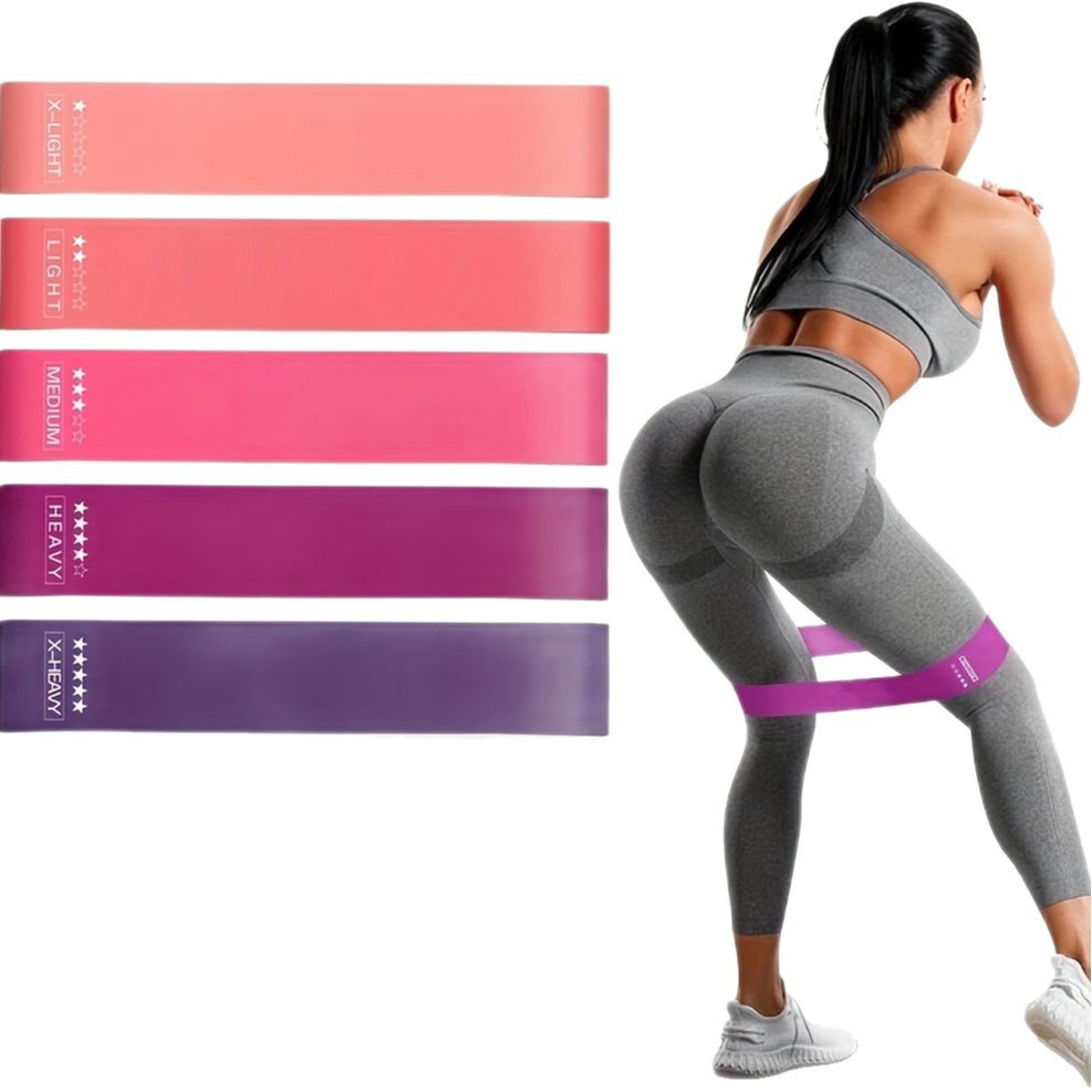 Sports Equipment For Schools - Set di 5 fasce elastiche colorate