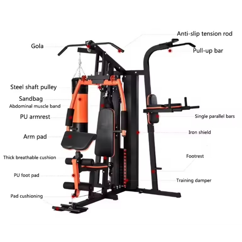Sports Equipment United - Attrezzatura Fitness Combinata per Tre Persone,